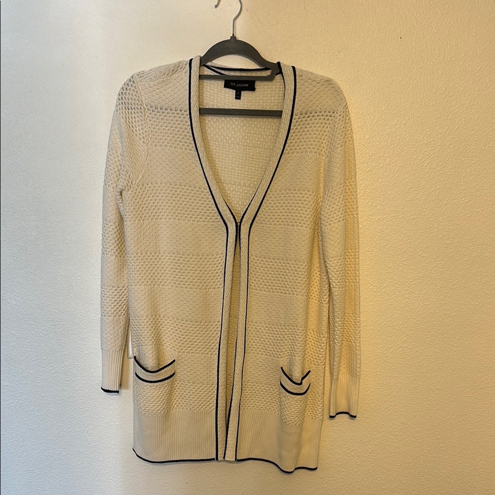 St. John Cream Cardigan
